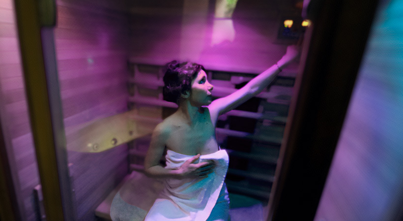 Sauna at Moulin de Bluye in the Drôme Provençale