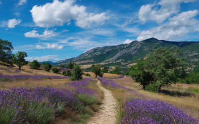 Lavender trail, walk in the Drôme Provençale